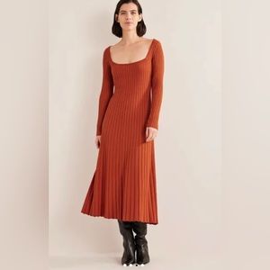 NWT Boden Scoopneck Knitted Midi Dress US 8R